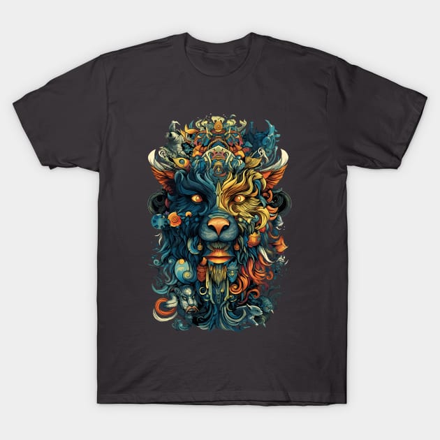 Zoomorphic Beasts - Hellhound T-Shirt by Peter Awax